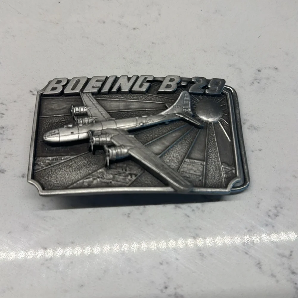 The Buckle Connection B-29 SUPERFORTRESS airplane 3D belt buckle unisex novelty